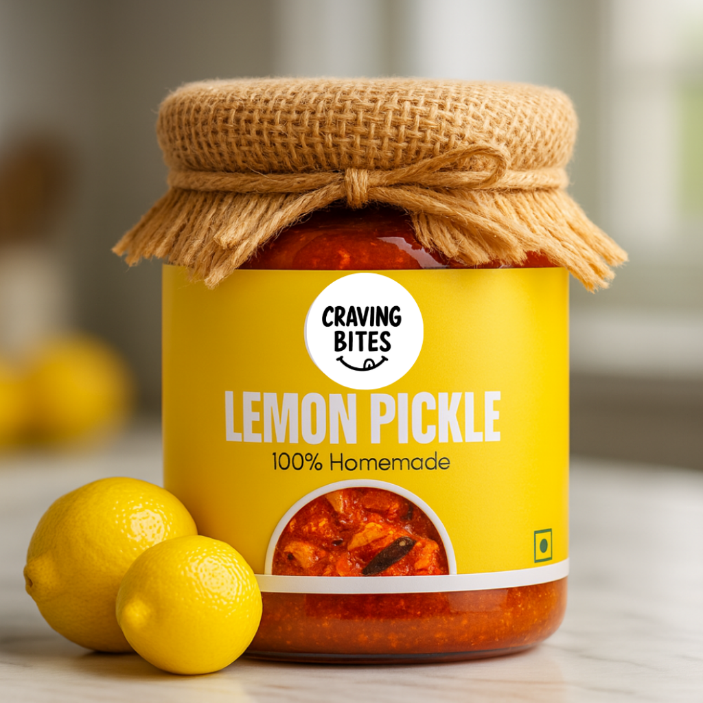 Homemade Traditional Lemon Pickle – Homemade | Tangy & spicy • No preservatives