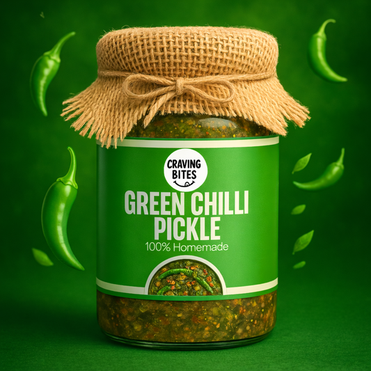 Homemade Green Chilli Pickle