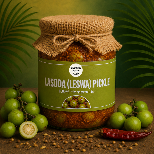 Homemade Lasoda (Leswa) Pickle